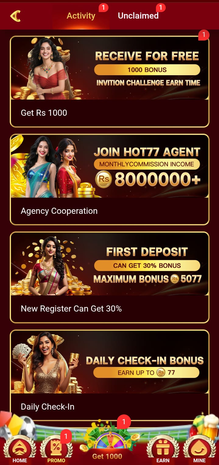 Hot77 Game Bonuses