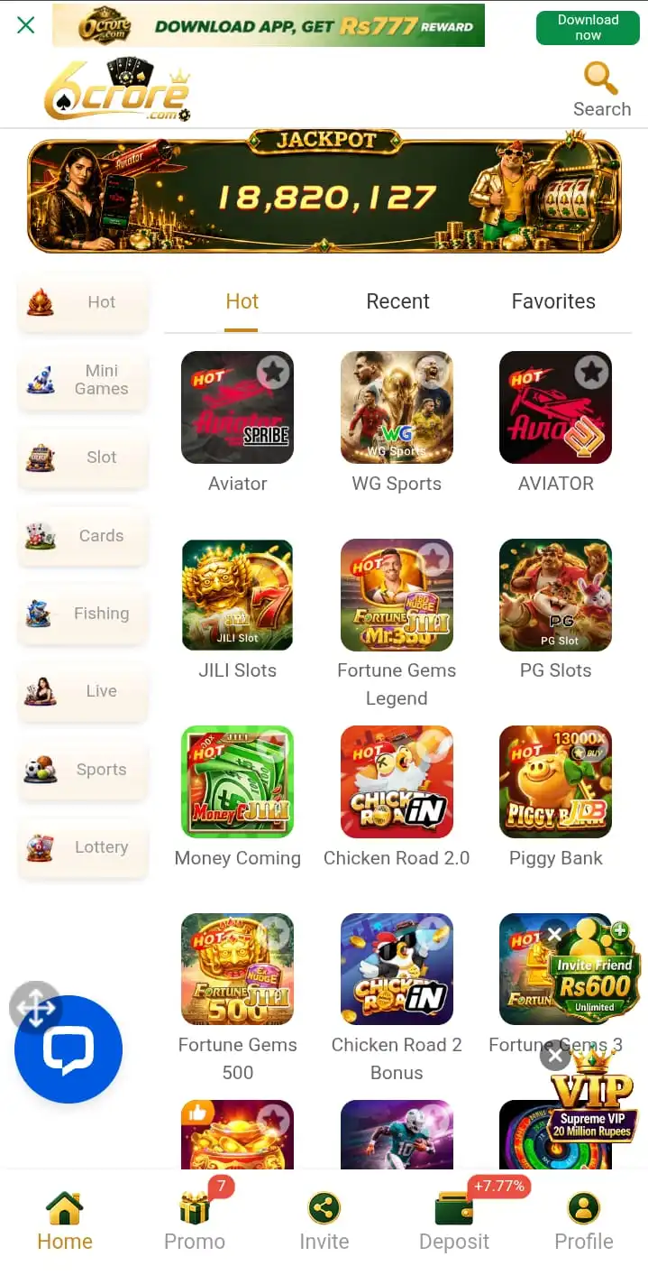 6 core game login